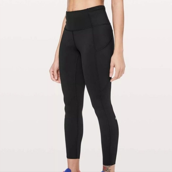 lululemon athletica Pants - Lululemon Black Fast & Free Nulux 7/8 Tights 6